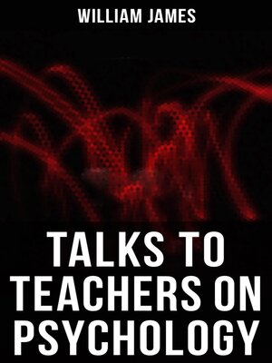 cover image of Talks to Teachers On Psychology